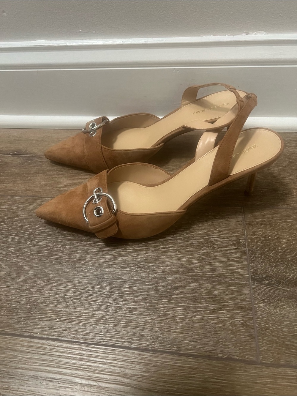 Veronica Beard Roxy Buckle Slingback Pumps - Picture 2 of 3
